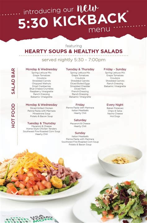 Kickbacks Drink Menu at Clifford Bloss blog