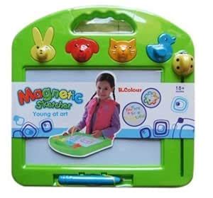 Magnetic Sketcher Magic Slate SKETCHPAD Drawing Board Toy for Kids ...