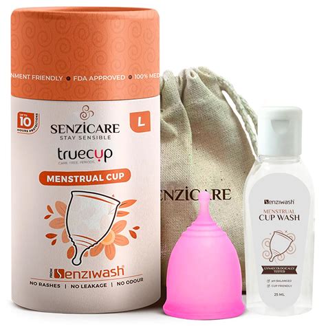 Senziwash Truecup Large Reusable Menstrual Cup & Cup Wash For Women Up ...