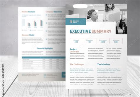 Business Executive Summary Report Template Stock Template | Adobe Stock
