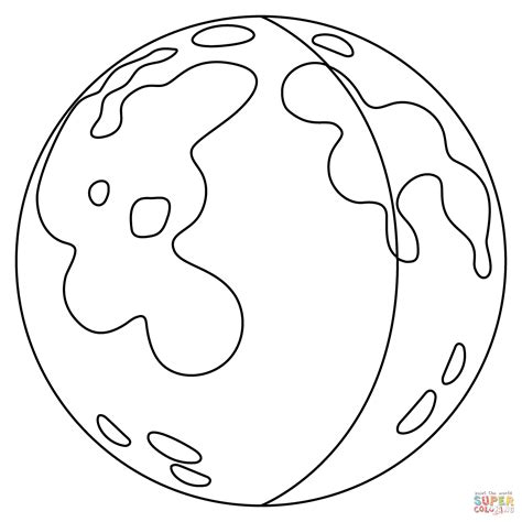 Waxing Crescent Moon Emoji coloring page | Free Printable Coloring Pages
