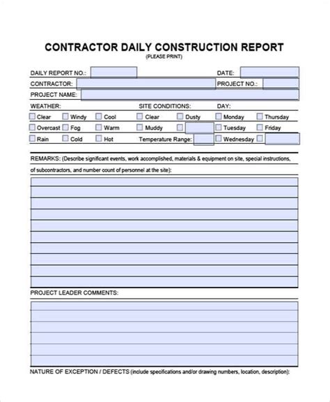 Image result for Contractor Daily Log Book
