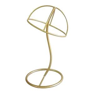 JAZZY PEARLS 12'' Metal Wigs Holder Stand Caps Hanger Hats Display ...