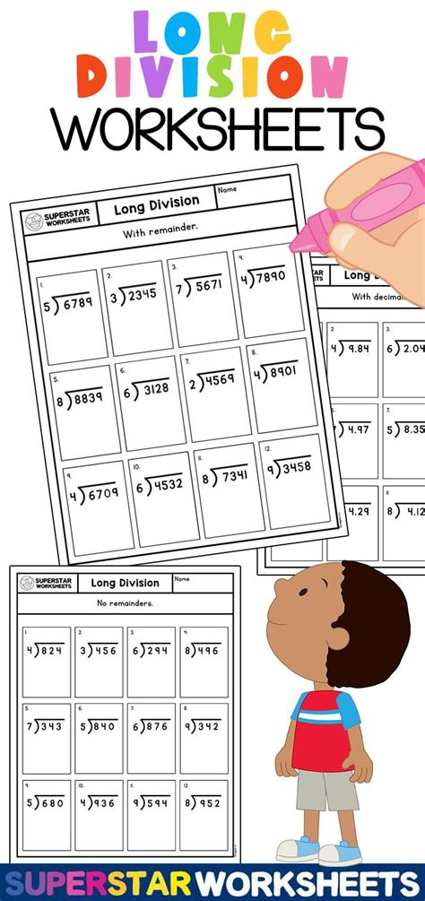 Image result for Long Division Practice Problems