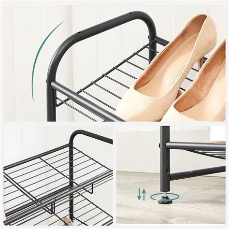 Two Tier Shoe Rack Storage Organiser Shelves Unit By Momentum