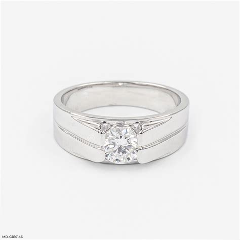 Evergreen Solitaire Gent's Rings 14K Yellow Gold – Maiora Diamonds