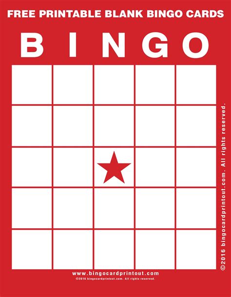 Free Printable Blank Bingo Cards - Free Printable Blank Worksheets for Teachers & Students