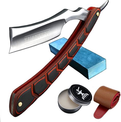 Amazon.com: Sharunec Straight Razor Shaving Kit, Straight Edge Razor ...