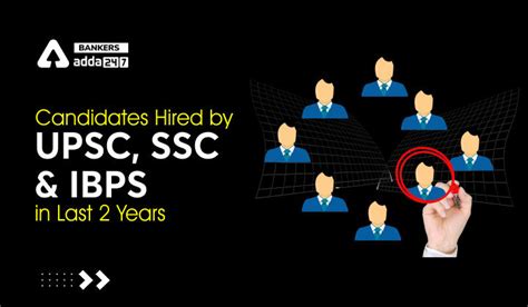 How Many Candidates Were Hired By UPSC, SSC And IBPS In last 2 years?