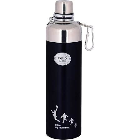 Cello Beatle Stainless Steel Double Walled Water Bottle, Hot and Cold ...