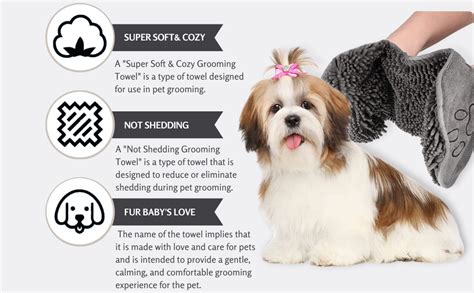 PATSTROW Microfiber Ultra Soft&Absorbent Grooming Towel For Drying ...