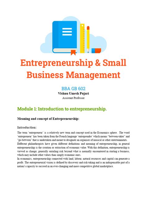 Entrepreneurship Management Notes PDF 的图像结果