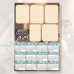 Jual Kalender Dinding 2024 Custom Request Gambar Kartun/Kpop/Foto ...