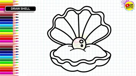 Seashell Drawing Tutorial 的图像结果