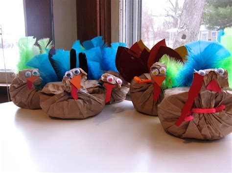 Stuffed Paper Bag Turkeys