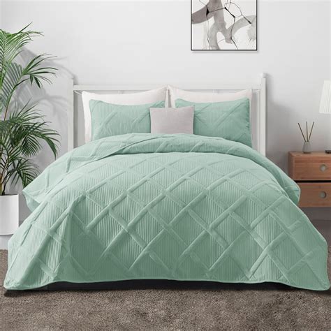Exclusivo Mezcla Ultrasonic Full Queen Quilt Set, 3-Piece Lightweight ...