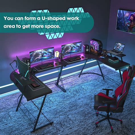 Study Table : Game Desk & Computer Table with Round Corner, Black – GKW ...