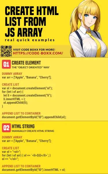 Image result for JavaScript Array to List