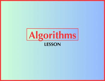 Image result for Lgorithms Write Defination No Video