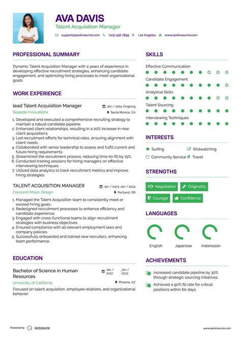 10+ Talent Acquisition Manager Resume Samples & Templates for 2025