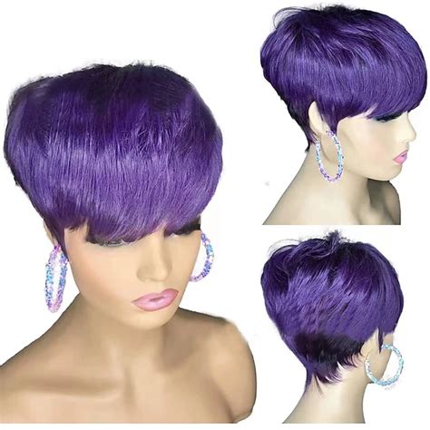 Wig Short Hair Wigs For Black Women Short Pixie Cuts Wigs For Black ...