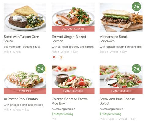 Image result for Home Chef Menu