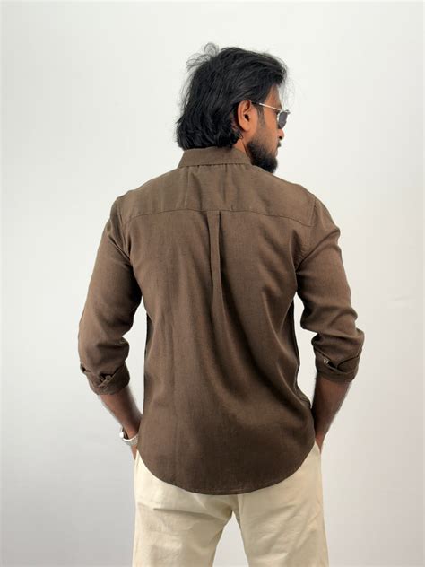 Coffee Linen Shirt