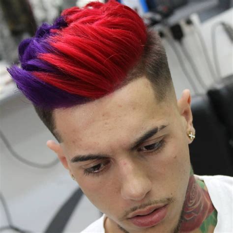 Red & Green best hair color Mens Hair Colour, Vivid Hair Color, Latest ...