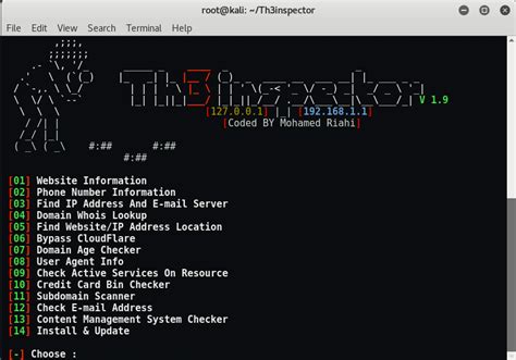 Th3Inspector - Open Source Information Gathering Tool - Yeah Hub