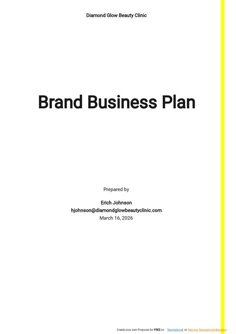 Free Online Clothing Brand Business Plan Template - Google Docs, Word ...