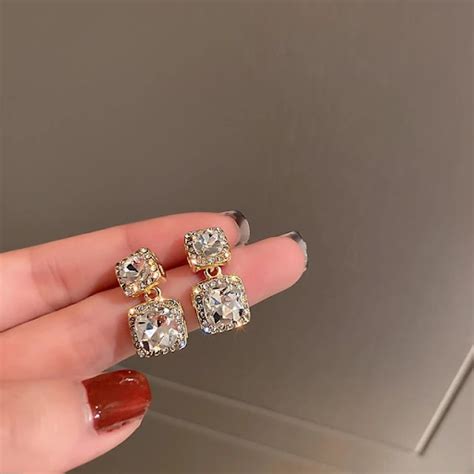 Shining Crystal Drop Earrings – Eestyl