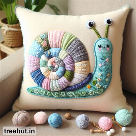 Snail Cushion Design Ideas, Animal Cushion Ideas