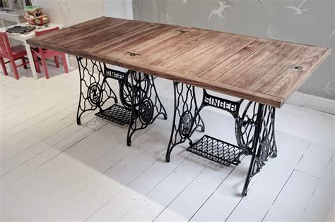 How to Make a Singer Sewing Machine Dining Table - DIY Tutorial