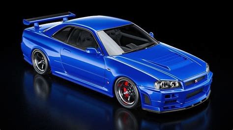 Nissan Skyline GT-R R34 V-Spec 2 Nur 3D model | CGTrader