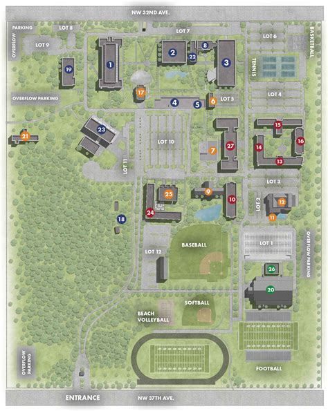 Mapa Del Campus De Stark State College