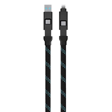 Buy urbn Quad Type A, Type C to Type C, Lightning 1 Feet (0.3M) 4-in-1 ...