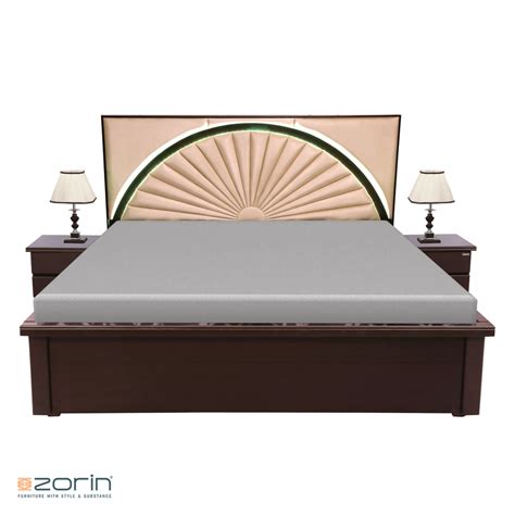 Archer King bed by Zorin in Walnut Finish |Best Quality Furniture Online