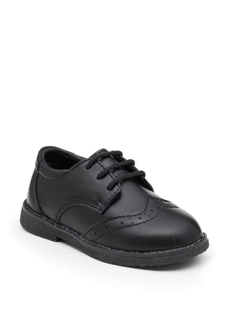 Boys infant black brogues | Baby boys black shoes | Roco