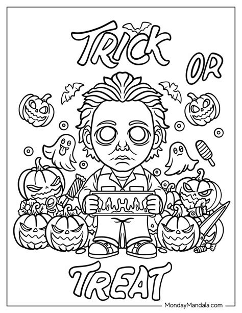 41 Trick-Or-Treat Coloring Pages (Free PDF Printables)