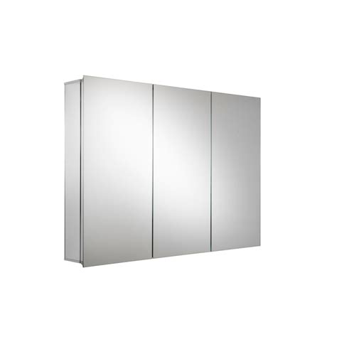 Croydex 36-in x 26-in Surface/Recessed Mount Silver Mirrored Soft Close ...