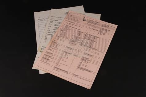 The Prop Gallery | Production used call sheets x4