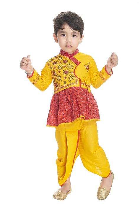 Buy NEW GEN Boy's Traditional Full Sleeve Rajasthani Angrakha Dress ...
