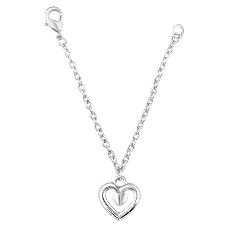 Dual Heart Shaped Watch Charm