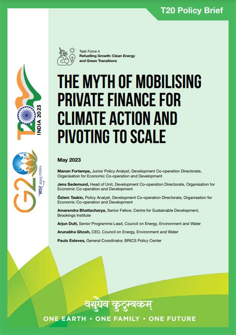 The Myth of Mobilising Private Finance for Climate Action | G20