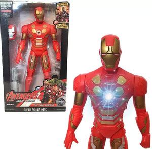 RRCollection Iron Man Action Figure | Movable Joints & LED Light ...