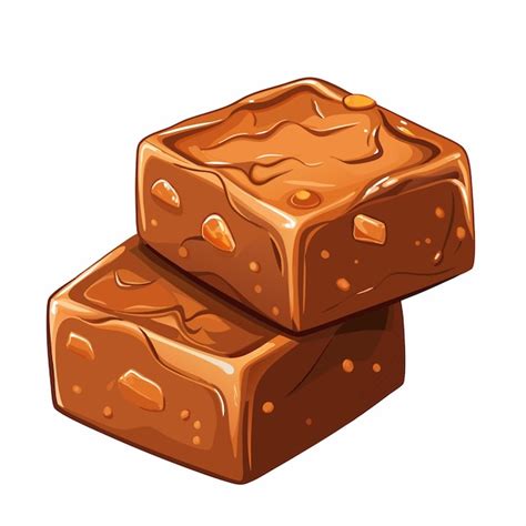 Fudge Chocolate Vector Food Layout Art | Premium AI-generated vector