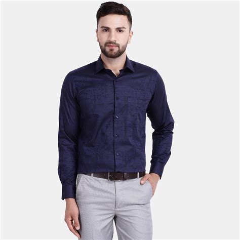 Buy Cotton textured Abstract Men's Shirt | Cotstyle