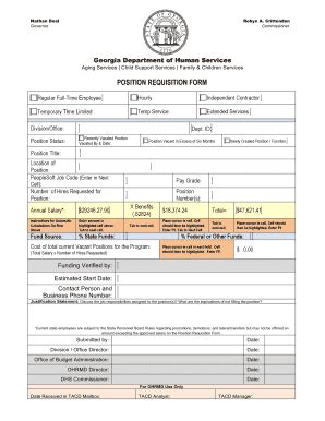 Fillable Online dhs georgia Position Requisition 2.8.16doc.doc - dhs ...