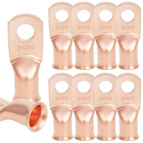 (2AWG - 0.8cm Stud) - NEKIEX 10PCS 2AWG - 0.8cm Heavy Duty Copper ...