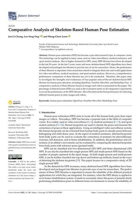 Pose Estimation Skeleton Model 26 Point Computer Vision 的图像结果